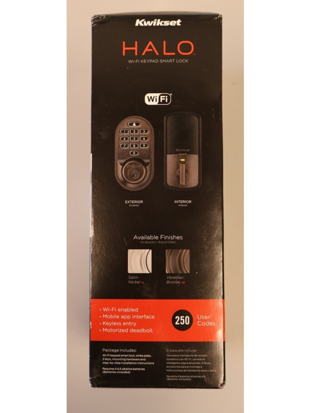 Kwikset HALO WiFi Smart Lock Deadbolt Venetian Bronze Keypad SmartKey - Picture 5 of 6
